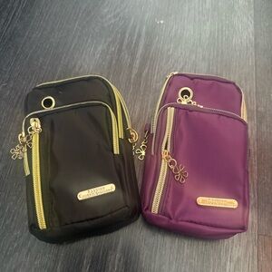 Fashionable Black and Purple Crossbody Bags